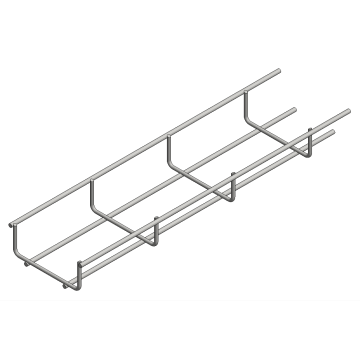 Zink- alu draadgoot b=100 h=35 L=3000mm