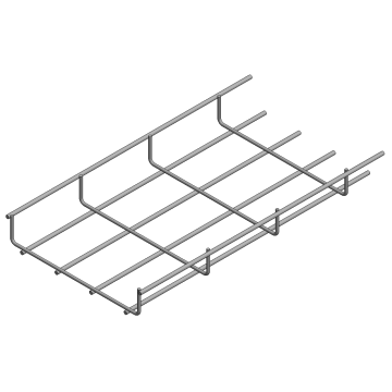 Zink- alu draadgoot b=200 h=35 L=3000mm