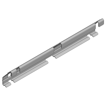 Zink- mag koppelplaat draadgoot h=35 clip-on