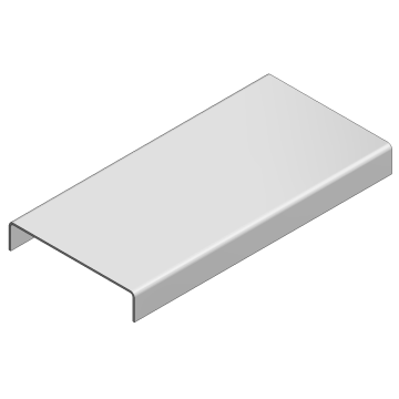 Zink- mag deksel draadgoot b=50 L=3000mm