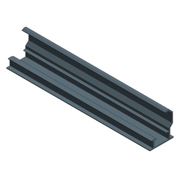 Alu inleg profiel onder H35 L=6650 zwart