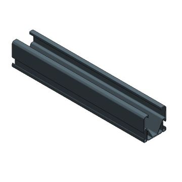 Alu. Side++ profiel L=2370 mm XXL ZW - zwart