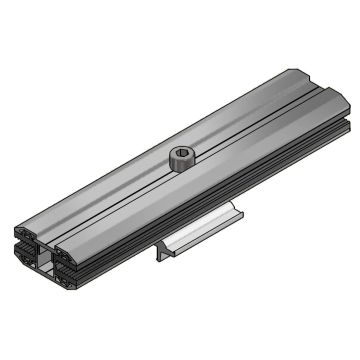Alu glasklem midden L=200mm alu profiel