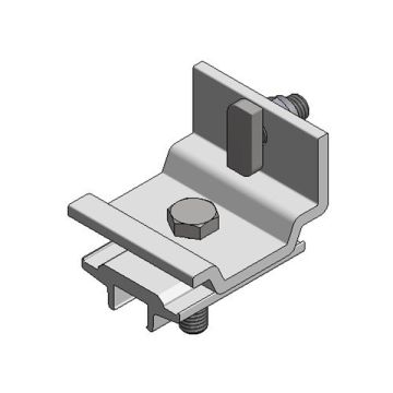 Alu klem cross-rail Side++ met Side++