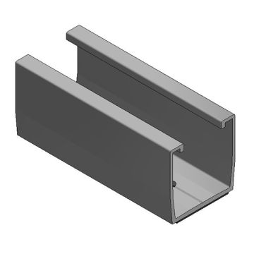 Alu trapezium profiel L=120mm + EPDM