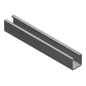 Alu trapezium profiel L=360mm + EPDM
