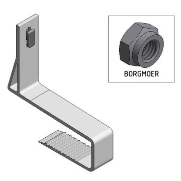 Alu. slimline 40-50 mm side hk+borgmoer