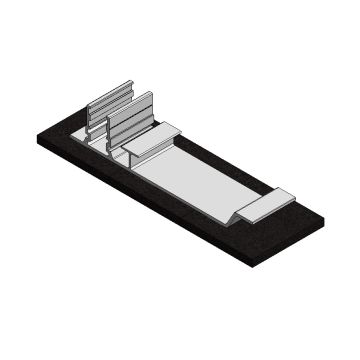 Alu. paneelondersteuning achtervoet ValkPro+ (basis)