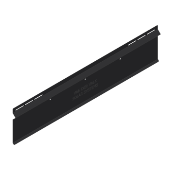 Verz achterplaat ValkPro+ P10° L=1160mm Zwart