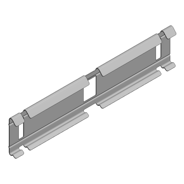 Verz koppelplaat draadgoot h=60 clip-on