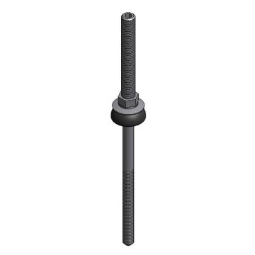 Rvs stokschroef M10x201mm stalen gording