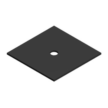 Rubber plaatje 40x40x1mm