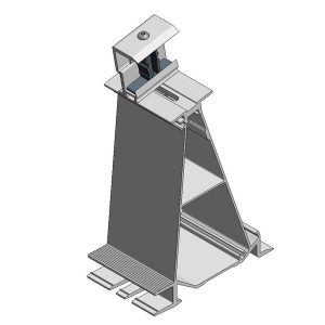 Van der Valk Producten bij Solartoday - Fotovoltage - verbindings- en bevestigingselementen - Alu achter voet ValkPro+ L10° zijkant