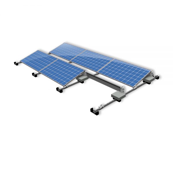 Van der Valk Producten bij Solartoday - Fotovoltage - verbindings- en bevestigingselementen - Alu achter voet ValkPro+ L15° zijkant