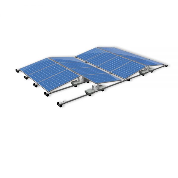 Van der Valk Producten bij Solartoday - Fotovoltage - verbindings- en bevestigingselementen - Verz ballast drager ValkPro+P10° L1159mm