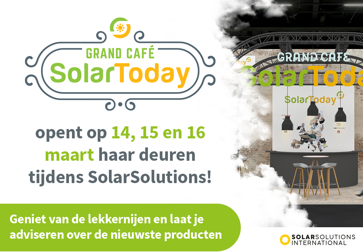 Grand Café SolarToday opent bijna haar deuren!